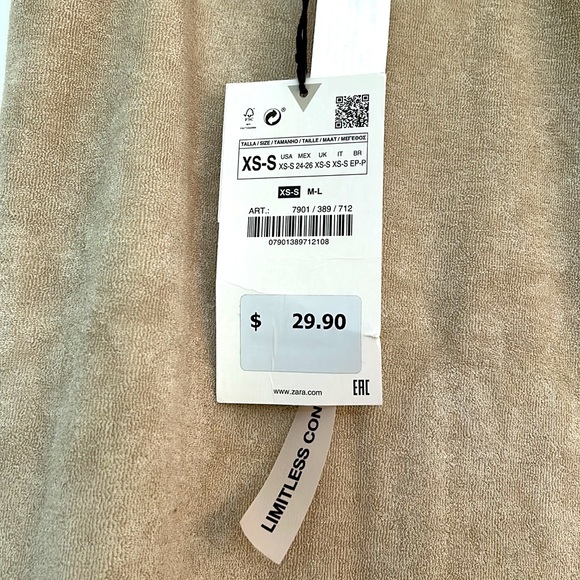 Brand New with tags, Zara Dress/Coverup Size XS-S - Picture 3 of 4